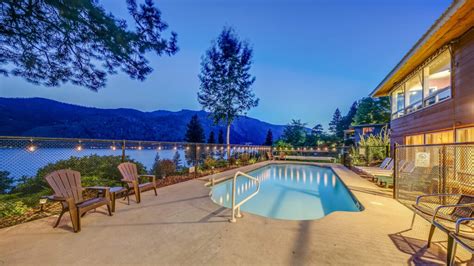 enjoy a private pool at your next lake chelan vacation rental lake chelan manson