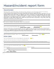 07 Hazard Identification Template Docx Hazard Incident Report Form