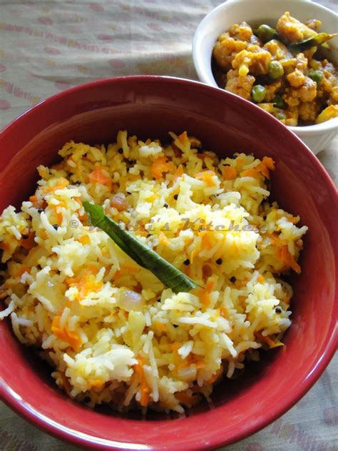 Krithis Kitchen Carrot Rice Indian Rice Recipes