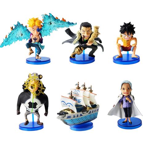 6pcslot New Arrival One Piece Wcf World Kuma Luffy Marco Q Version