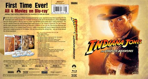 Indiana Jones The Complete Adventures Movie Blu Ray Custom Covers