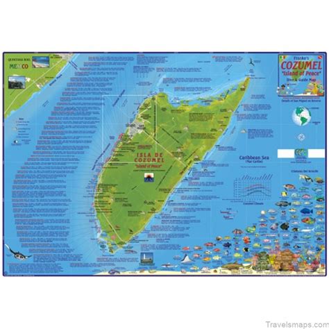 Cozumel Travel Guide For Tourist Map Of Cozumel Travelsmapscom