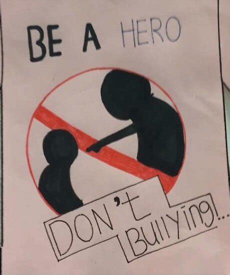 Anti Bullying Drawing Poster Here Is A List Full Of Anti Bullying