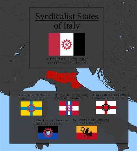Syndicalist States Of Italy Italian Separatism By Regigigas43 On