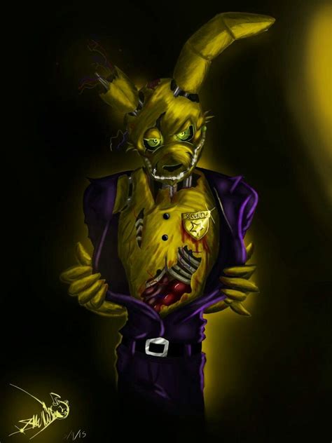 Fnaf Springtrap Like What Ya See On Deviantart Fnaf Fnaf Art Purple Guy