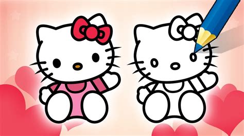 How To Draw Hello Kitty Step By Step Youtube