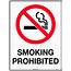 Smoking Prohibited  Uniform Safety Signs