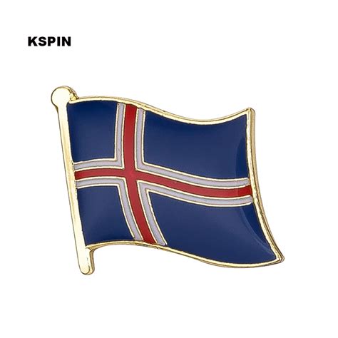 Iceland Flag Pin Lapel Pin Badge Brooch Icons 1pc Ks 0035badges
