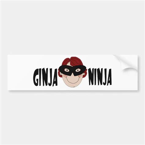 Ginger Ninja Bumper Sticker Zazzle