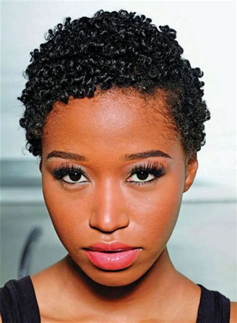 Short Natural Hairstyles For Round Faces Short Haircut Styles