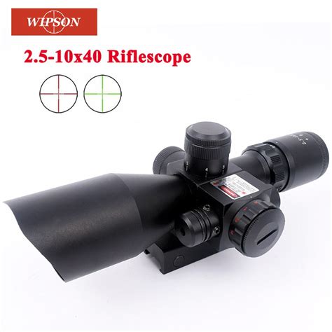 Wipson X Riflescope Illuminated Tactical Riflescope With Red