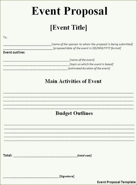 7 rent arrears letter template. Event Proposal Templates | 14+ Free Printable Word & PDF ...