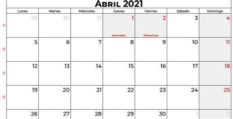 Calendario Marzo Y Abril 2021 Calendarena