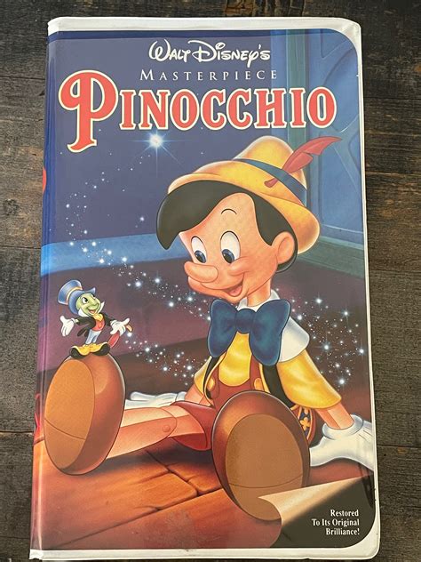 Walt Disneys Pinocchio Vhs Masterpiece Etsy Hong Kong
