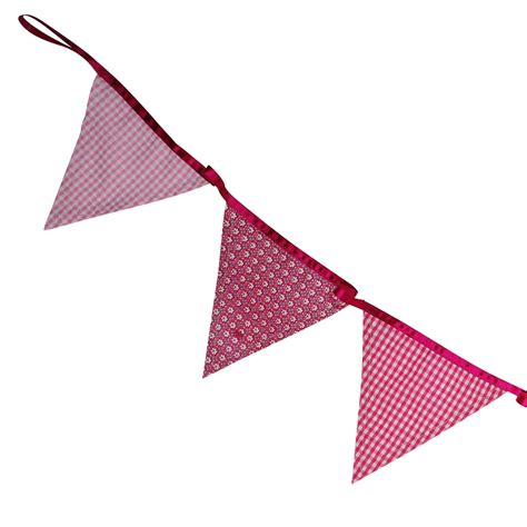 Pink Fabric Bunting By Favour Lane