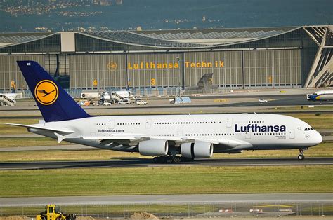 Bandara Frankfurt A380 Airbus Lufthansa Teknologi Hanggar