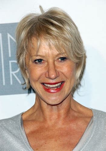 31 hairstyles for older women 2019 you will amaze sensod. Hairstyles: Helen Mirren - Short Layered Hairstyle