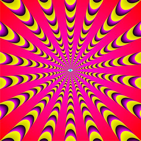 Eye Rays Motion Optical Illusion An Optical Illusion