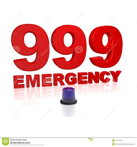 999 Emergency Stock Illustration Illustration Of Blue