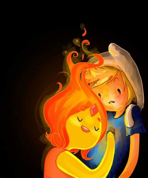 Finn Y Princesa Flama Flame Princess And Finn Adventure Time Flame