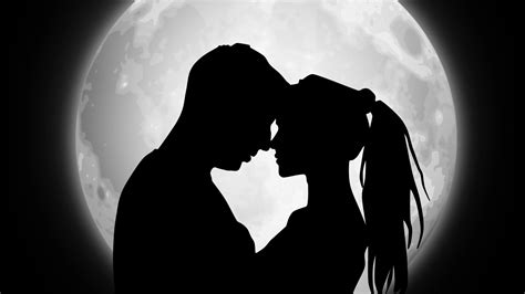 3398460 Couple Silhouettes Moon Love Wallpaper Cool 21 Moon Romance Wallpapers On