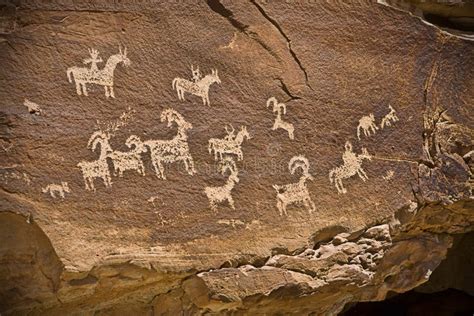 Petroglyph Canyonlands National Park Stock Image Image Of Communicate