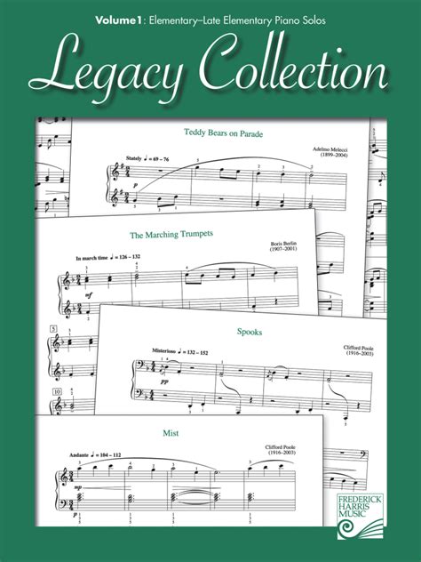 Frederick Harris Music Company Legacy Collection Volume 1 Elementary