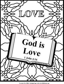 Coloring pages not only make them think creatively, they also learn how to color a page properly without scribbling. Unit 3 - God is love coloring page | Free bible coloring ...
