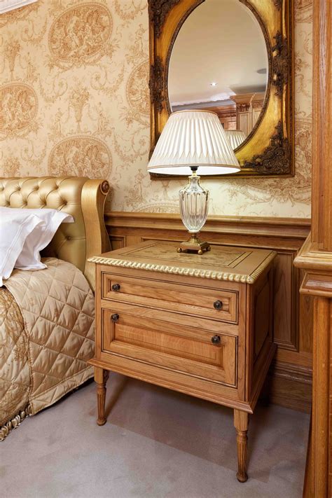 Clive christian furniture has featured within homes & interiors scotland's latest edition. Regency bedroom in oak - freestanding bedside table and ...