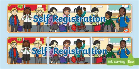 Self Registration Banner Teacher Made Twinkl