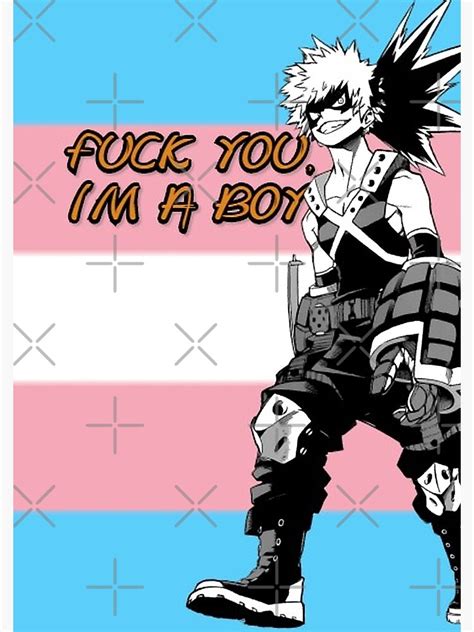 My Hero Academia Bakugou Transgender Pride Flag Spiral Notebook For