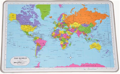 .landform map unit 2 geography of europe geographic understanding europe map of landform map. MAP of the WORLD Educational GEOGRAPHY Early Learning Homeschool PLACEMAT - Painless Learning ...
