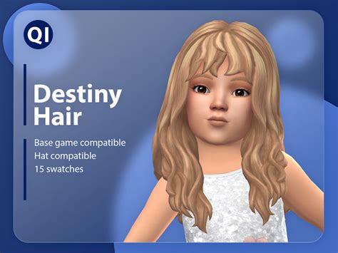 The Sims Resource Destiny Hair Toddler Hair Sims 4 Sims Baby