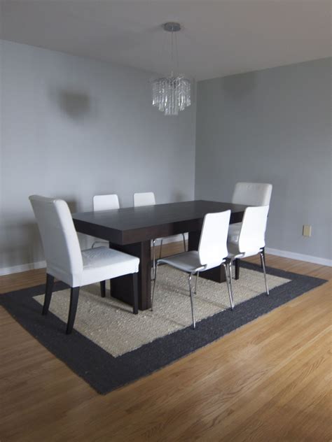 Colored walls installed in your guests chairs theres a coffee table with beige fabric and class. A Fresh Coat of Paint for IKEA Dining Chairs | Ikea dining ...
