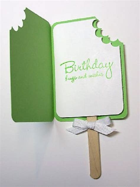 Draw a cupcake and some candles on your craft paper, fold it into half. 32 Handmade Birthday Card Ideas and Images | Homemade ...