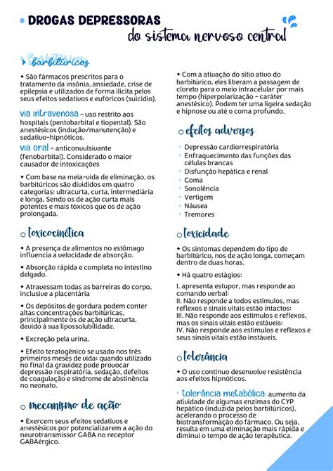 Depressores Do Sistema Nervoso Central