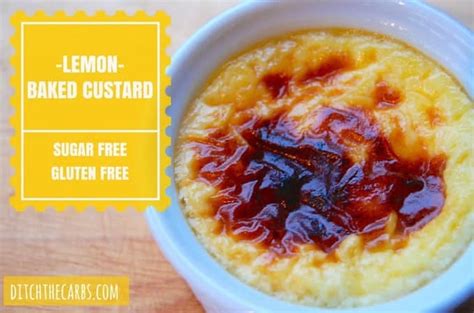 These rich, fudgy chocolate brownies are gluten free. The Low Carb Diabetic: Lemon Baked Custard - Gluten Free ...