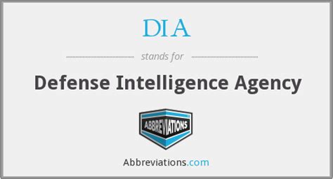 Dia Defense Intelligence Agency