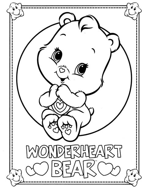 Welcome in free coloring pages site. care bears coloring page | Bear coloring pages, Teddy bear ...