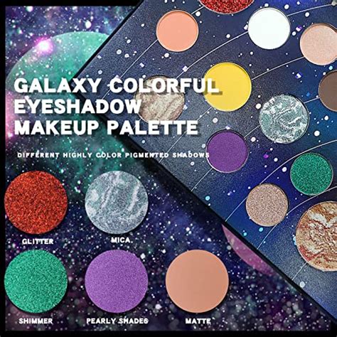 freeorr 18 colors galaxy eyeshadow palette multi reflective shimmer glitter matte bake pressed