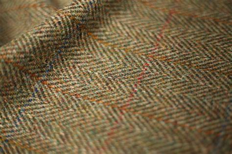 Harris Tweed Fabric By Metre Green Herringbone Fern Suitable Etsy Uk