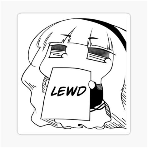 Lewd Anime Girl Sticker For Sale By Thedeltafighter Redbubble