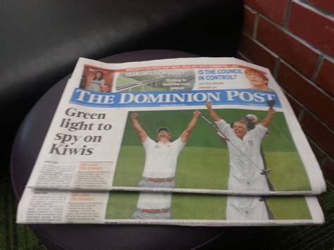 Front Page Of The Dom Post Today Rnewzealand