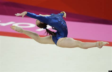 Gymnast Hannah Whelan From Britain Performs On The Floor During The