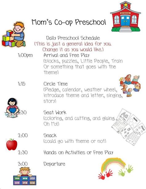 If my child needs a preschool chart when he's. Preschool daily schedule | Daily schedule preschool ...