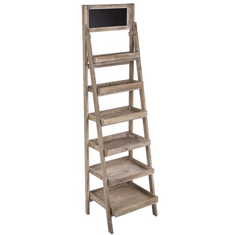 wall shelves home 988701 designstyles acrylic 3 tiered ladder shelf free standing home and garden