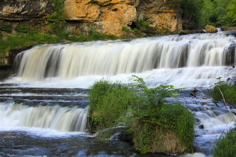 Waterfalls At Willow River At Willow River State Park Wisconsin Image