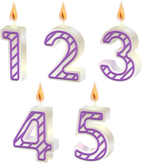 Birthday Candles Part One Transparent Image Birthday Candle Clipart