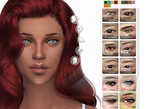 Eyebrows 04f By S Club Wm At Tsr Sims 4 Updates