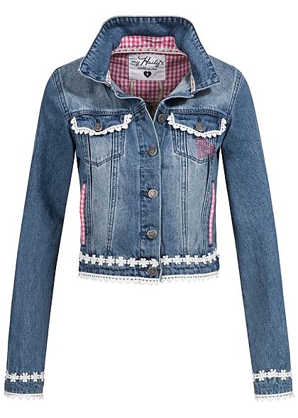 Check spelling or type a new query. Hailys Damen Trachten Jeans Jacke Häkeleinsatz Hirschkopf ...
